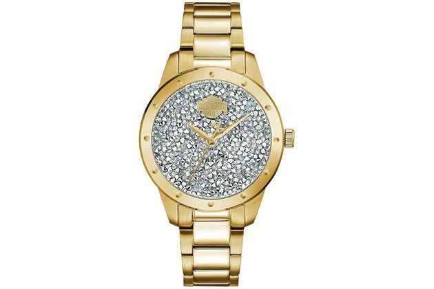 Dámské hodinky BULOVA WOMEN'S HD Gold Tone CRYSTAL Rock DIAL WATCH