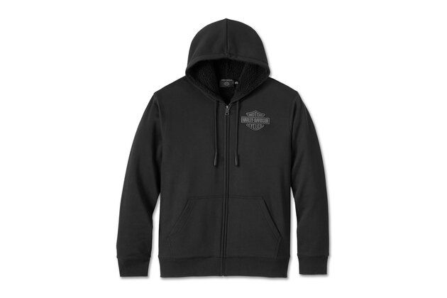 HOODIE-KNIT,BLACK