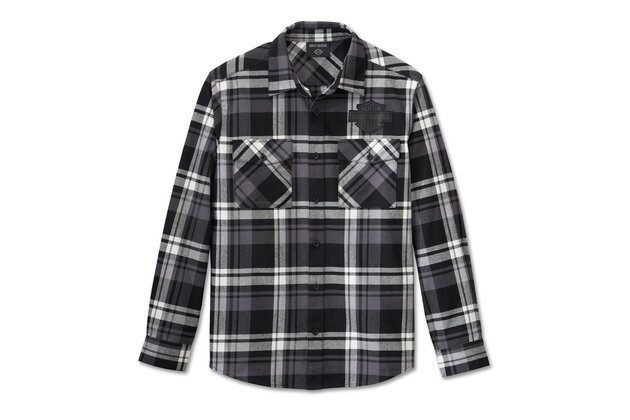 Pánská košile SHIRT-WOVEN,BLACK PLAID