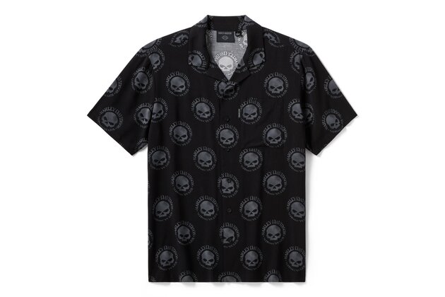 Pánská košile SHIRT-WOVEN,BLACK PRINT