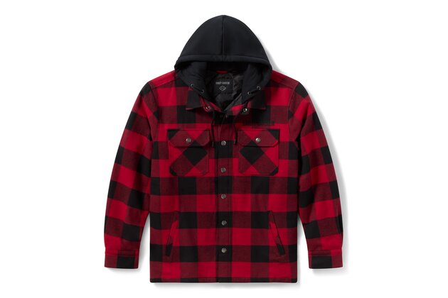 Pánská košilová bunda - SHIRT JACKET-WOVEN
