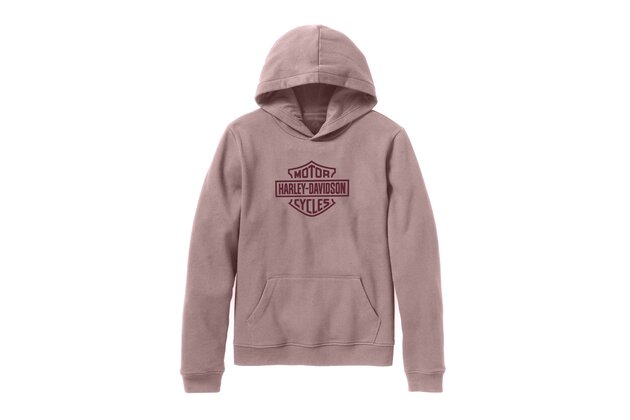 Dámská mikina - HOODIE-KNIT,LIGHT PINK