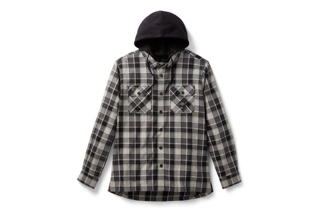 Pánská košile SHIRT-WOVEN,BLACK/GRE - TENKÁ