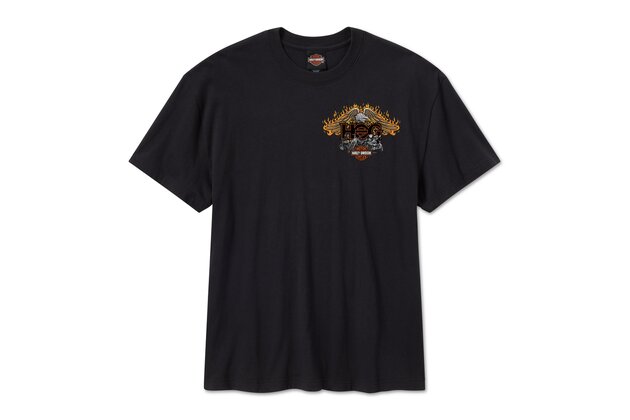 Pánské tričko TEE-KNIT,HOG,FULL THRO