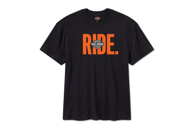 Pánské tričko - TEE-KNIT,RIDE,BLACK