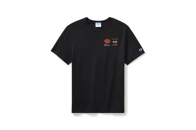 Unisex tričko TEE-KNIT,HD FANATIC,BLACK/ORANGE