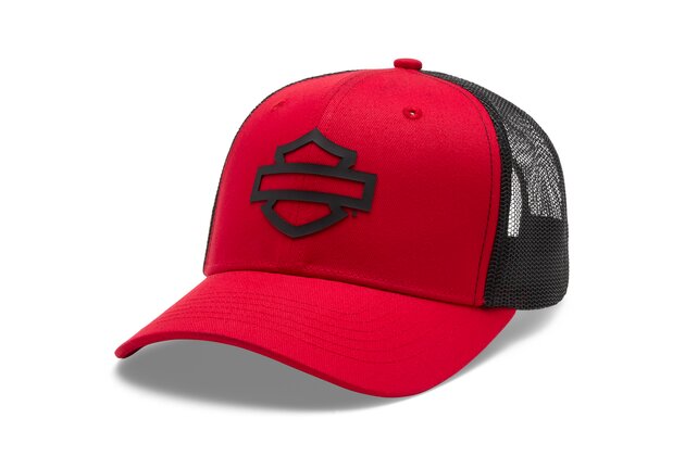 HAT-TRUCKER,WOVEN,RED