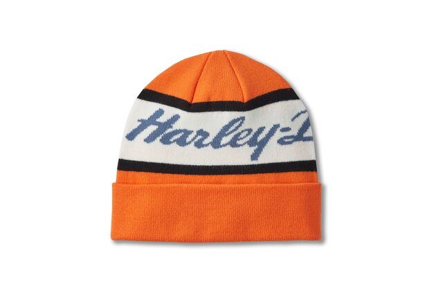 BEANIE-KNIT,ORANGE