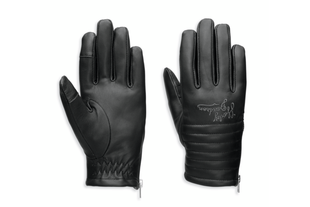 Dámské rukavice GLOVES-LEATHER,BLACK
