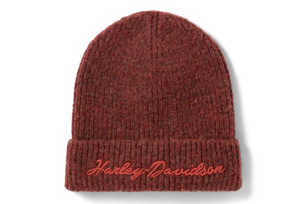 Dámská zimní čepice - BEANIE-KNIT,DARK RED