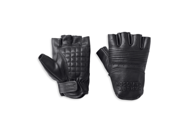 Pánské rukavice GLOVES-OAKBROOK,LEATHER,F/L,BLACK