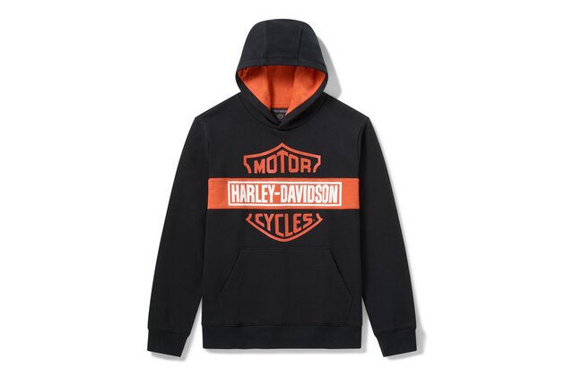 Pánská mikina - HOODIE-KNIT,BLACK