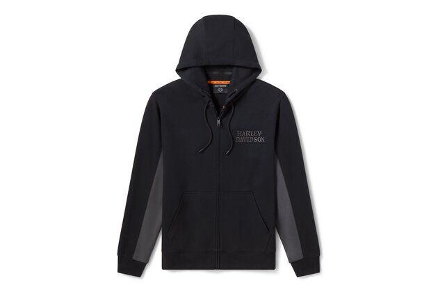 Pánská mikina - HOODIE-KNIT,BLACK