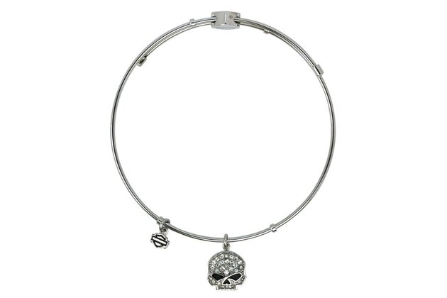 Dámský náramek WHITE BLING WILLIE G SKULL BRACELET