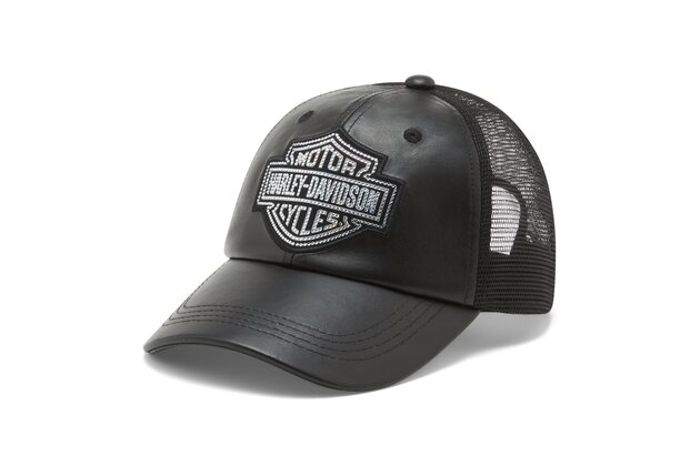 HAT-TRUCKER,LEATHER,B