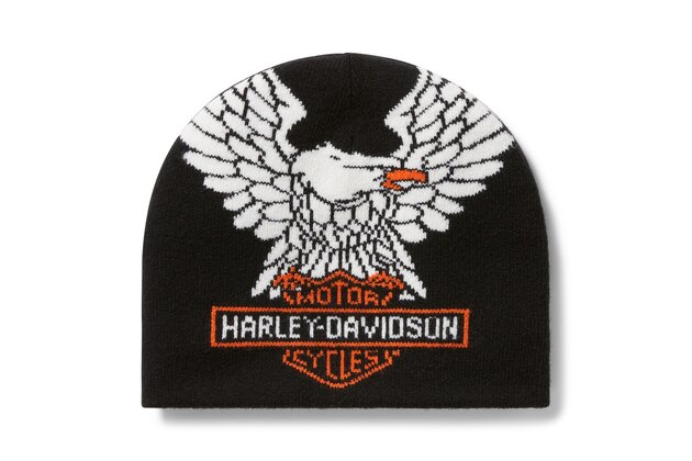 BEANIE-KNIT,BLACK -oboustranná čepice