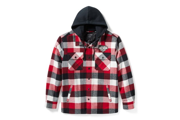 Pánská bunda SHIRT JACKET-WOVEN,RED