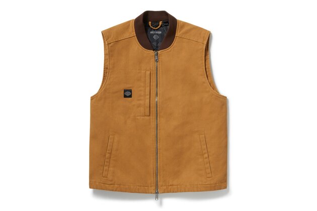 Pánská vesta VEST-WOVEN,TAN
