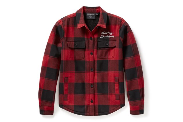 Dámská bunda SHIRT JACKET-WOVEN,RED