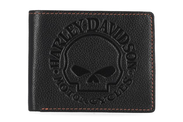 Pánská peněženka Classic Leather Skull Passcase Black