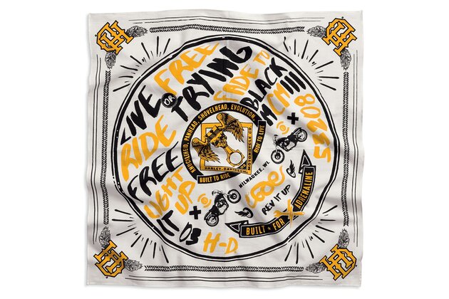 Šátek BANDANA-LIVEFREE,WHITE,B/